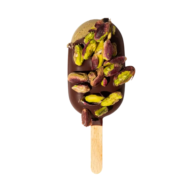 PLAQ Bâtonnet Glacé Pistaches sorbet chocolat