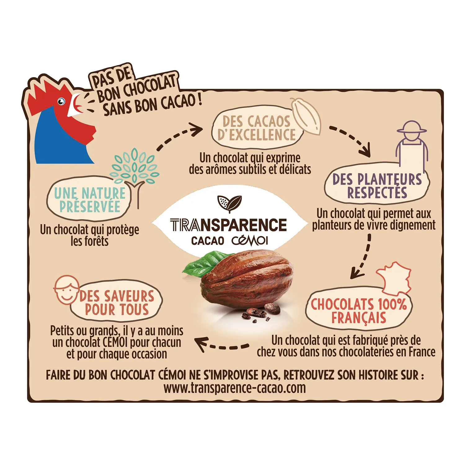 Cémoi Petit Ourson guimauve chocolat au lait vrac 230 pièces 2,9kg