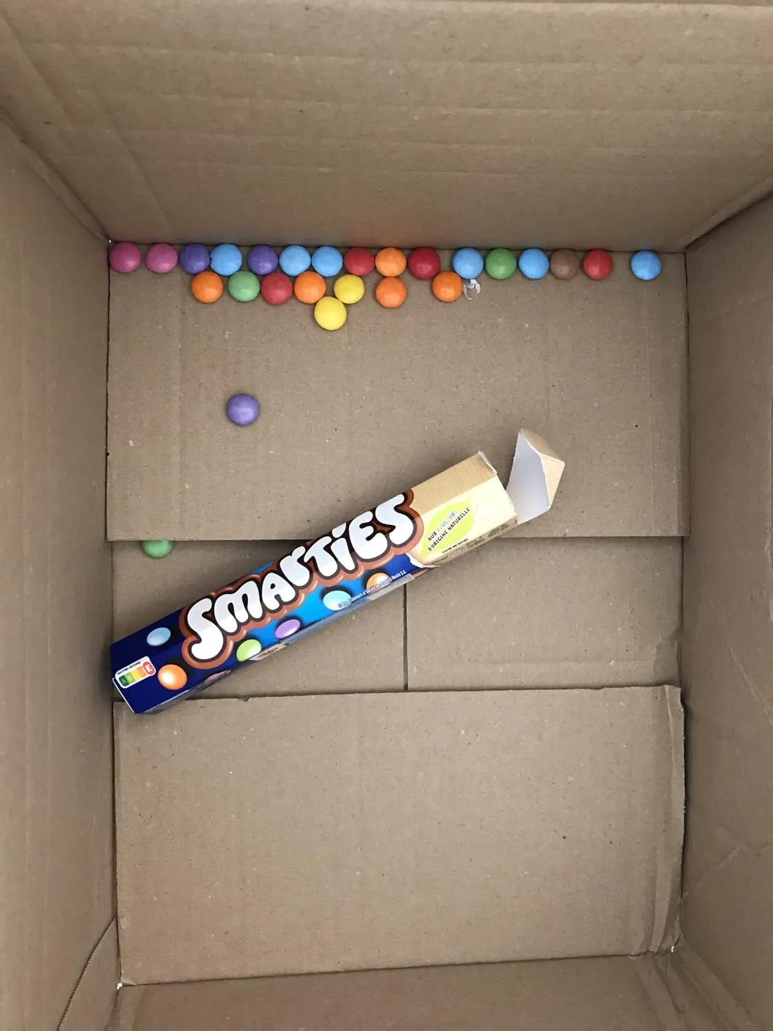Smarties Tube géant bonbons chocolat au lait 130g huit couleurs
