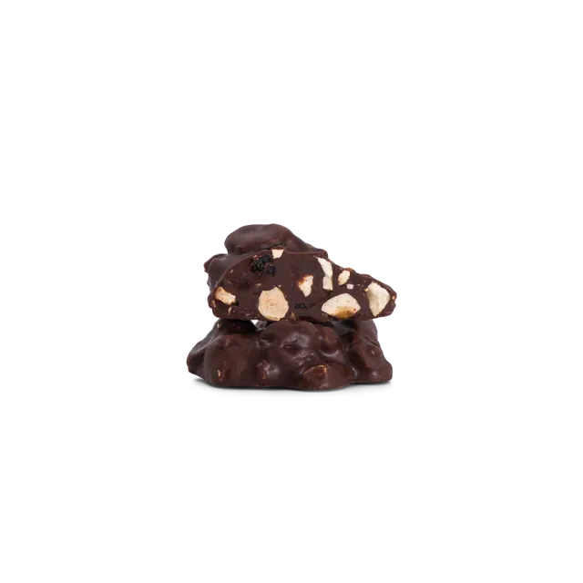 PLAQ Rochers chocolat lait Idukki 58% noisettes Piémont