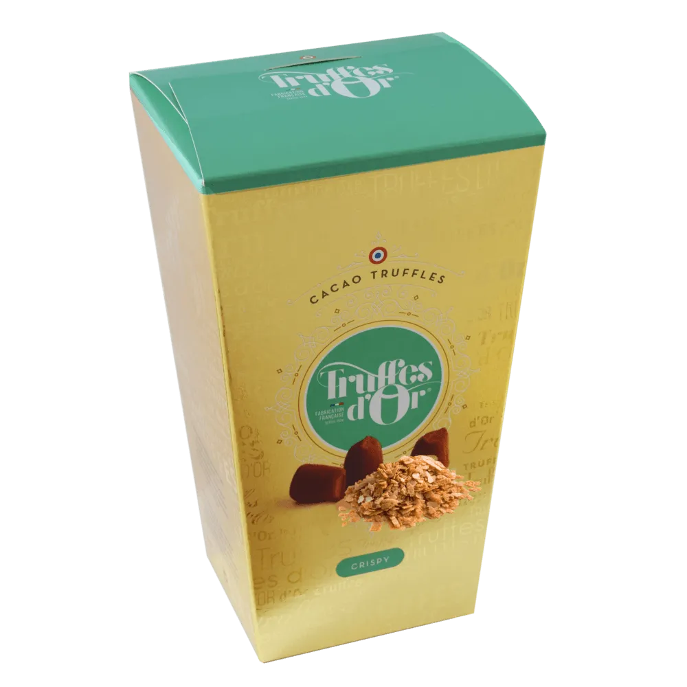 Mathez Truffe d'or étui truffes fantaisie 200g doré