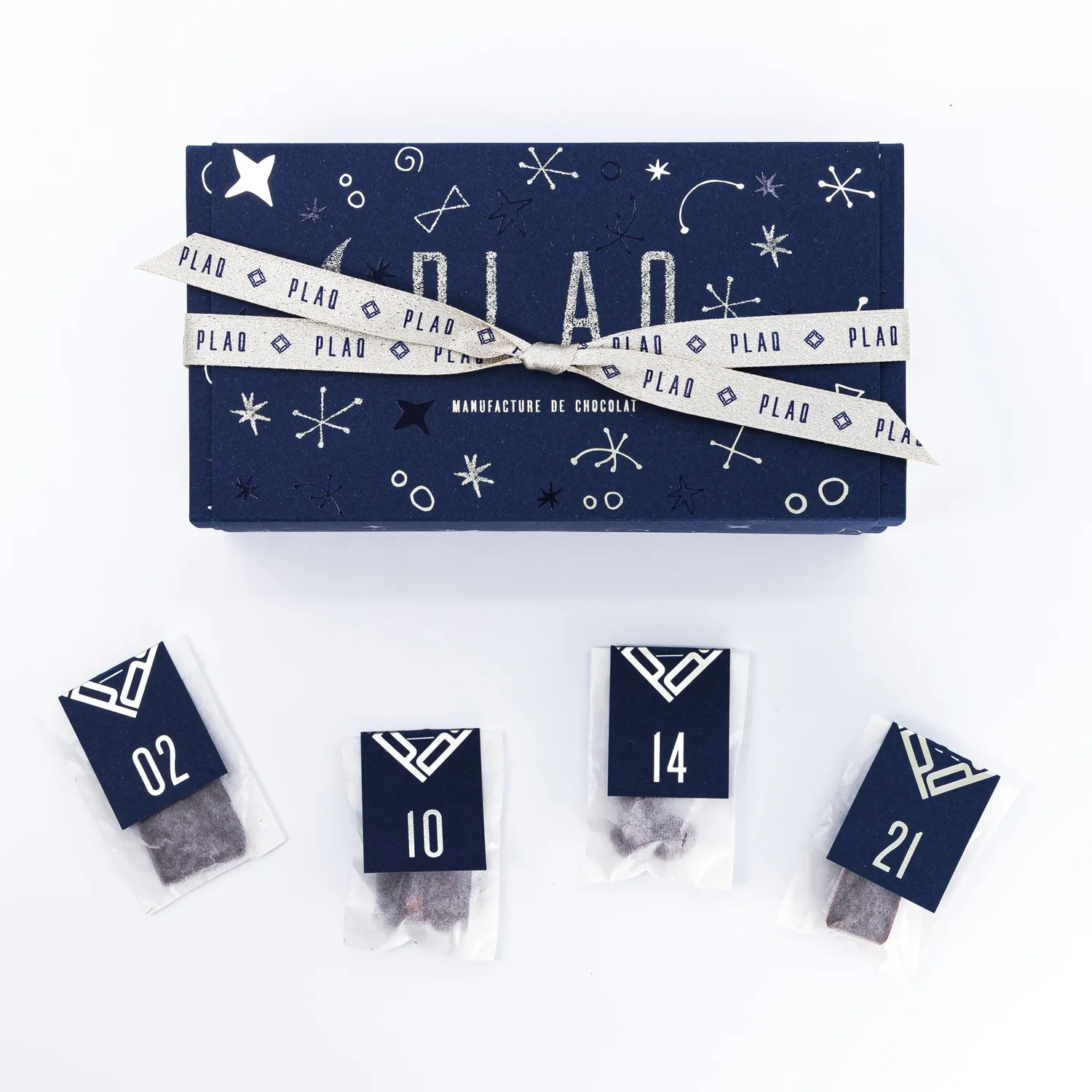 PLAQ Calendrier de l'Avent chocolat 24 jours édition limitée