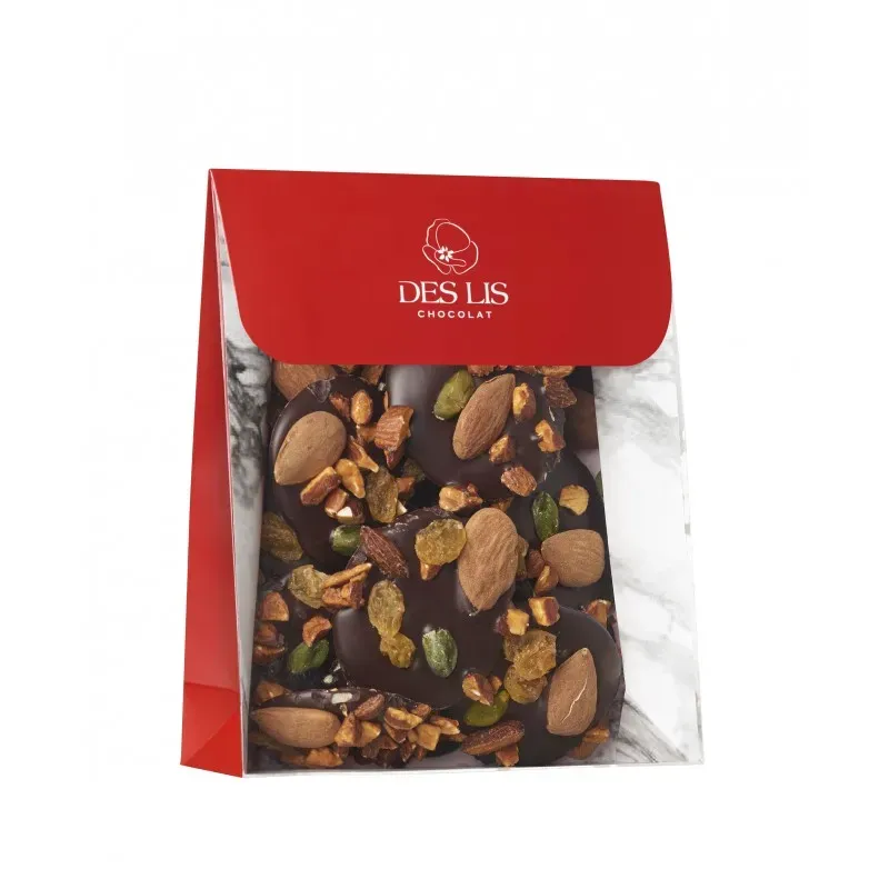 Des Lis Chocolat Mendiants Noir chocolat 200g fruits