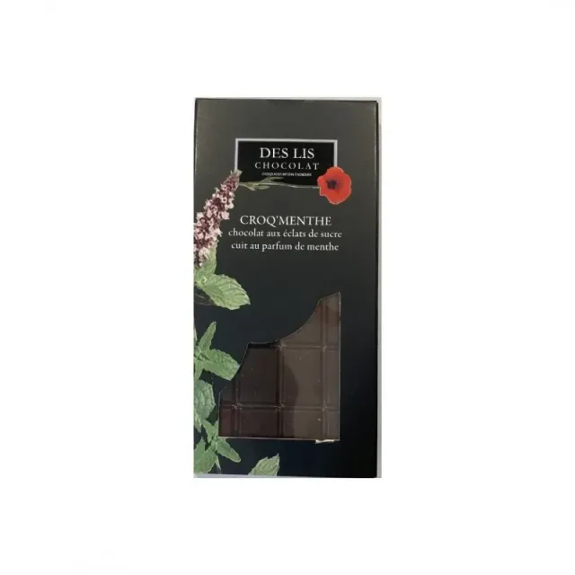 Des Lis Chocolat Croq'Menthe tablette chocolat 100g menthe