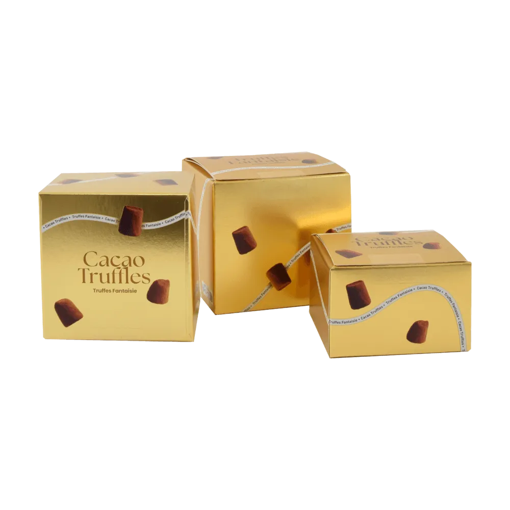 Chocolat Mathez Attaque Or ballotin truffes fantaisie doré