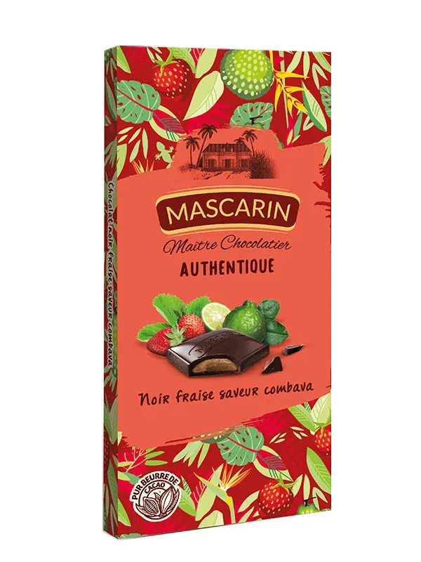 Mascarin Authentique Fraise tablette noir combava
