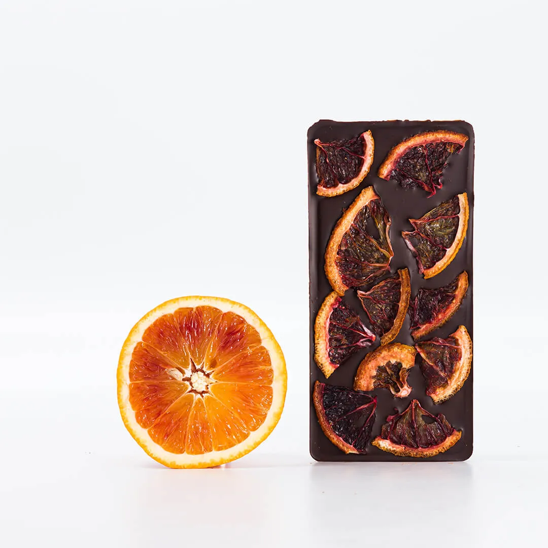 PLAQ Maya Mountain tablette chocolat orange sanguine 76%