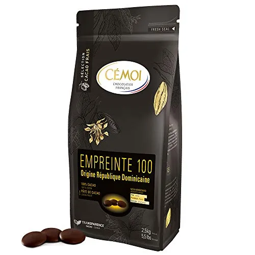 Cémoi Empreinte 100 chocolat de couverture pâte cacao 2,5 kg pur