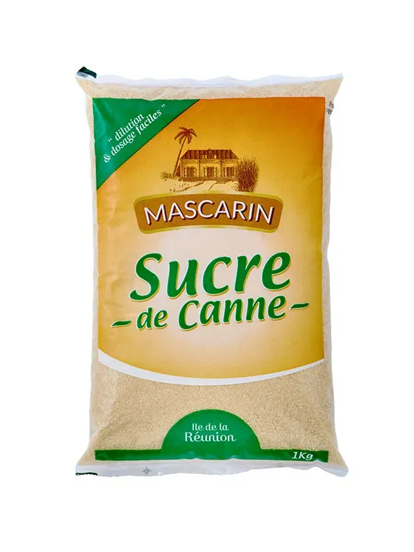 Mascarin sucre roux semoule sachet 1 kg canne