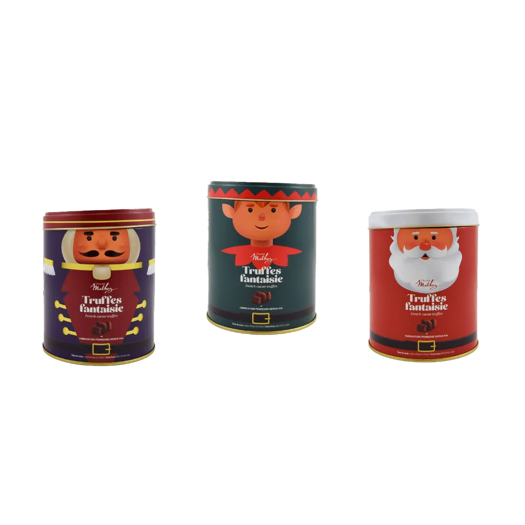 Chocolat Mathez Christmas Team boîte truffes 250g Noël