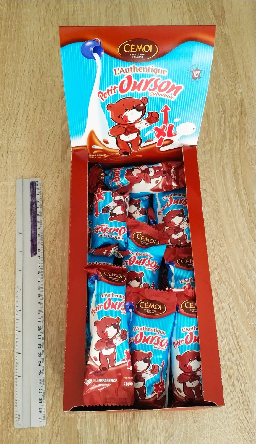 Cémoi Petit Ourson ourson guimauve lait XL 27 pièces moelleux