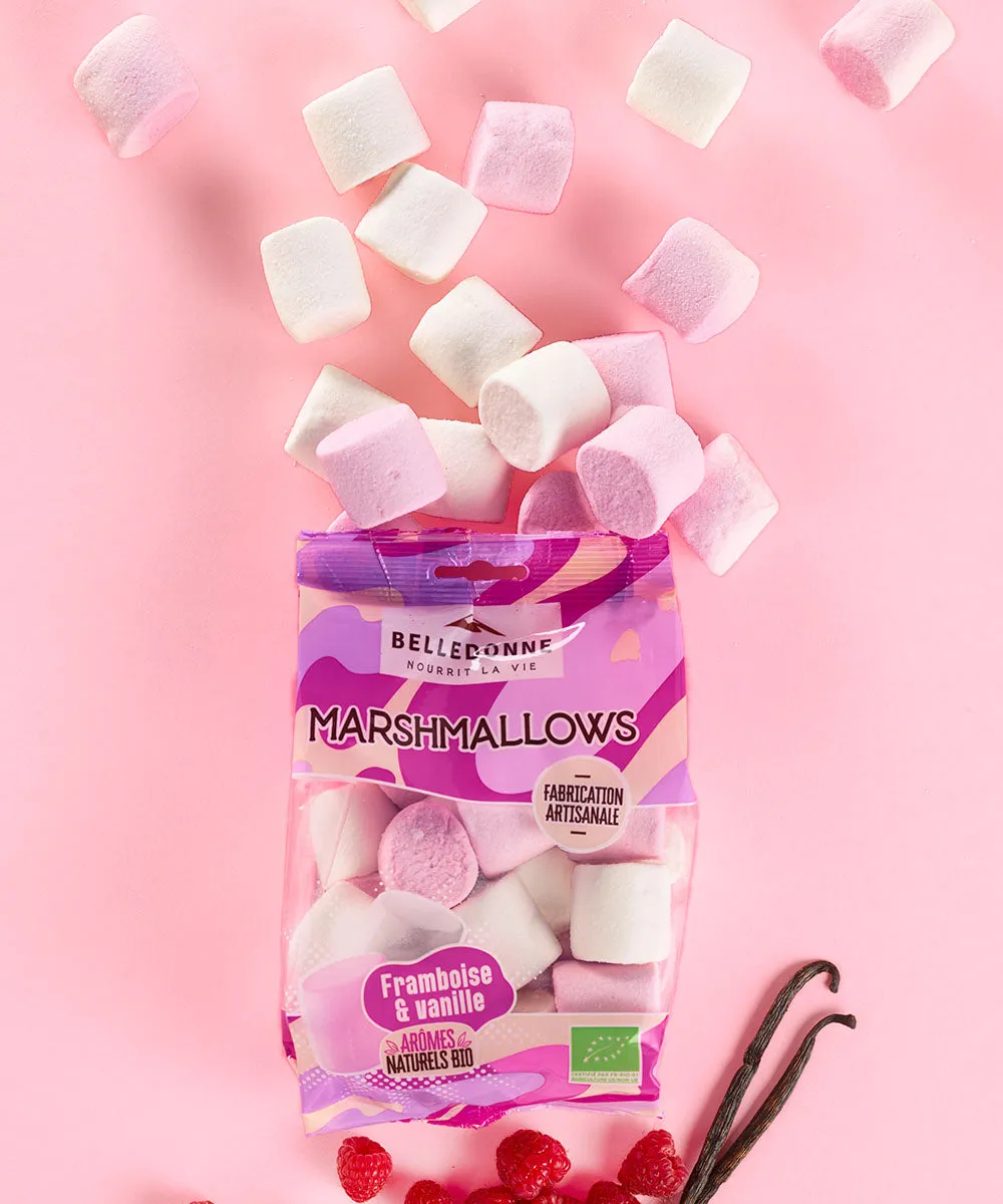 Belledonne Guimauve Framboise Vanille Marshmallows 150 g Moelleux