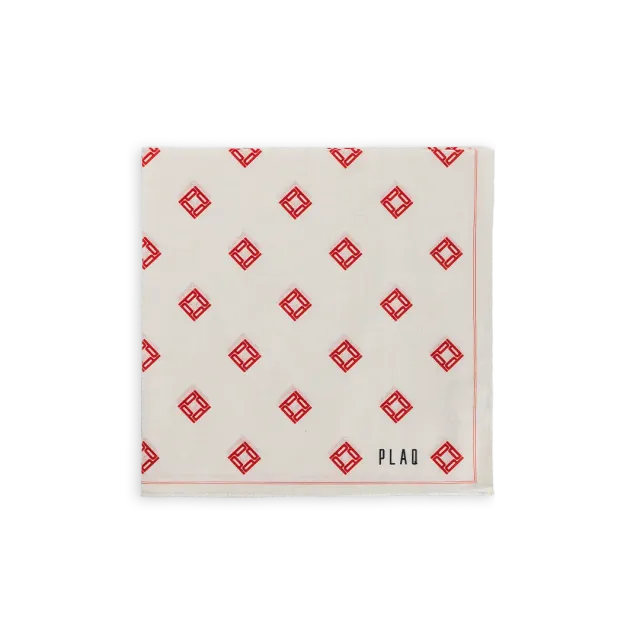 PLAQ Bandana voile coton beige ourlet fin