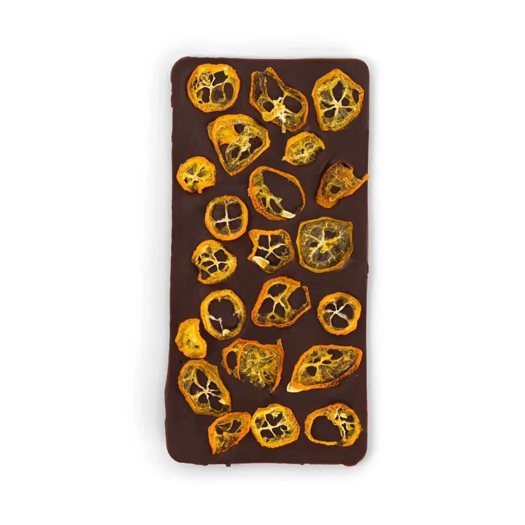 Plaq Gran Nativo kumquat chocolat noir 76% édition limitée