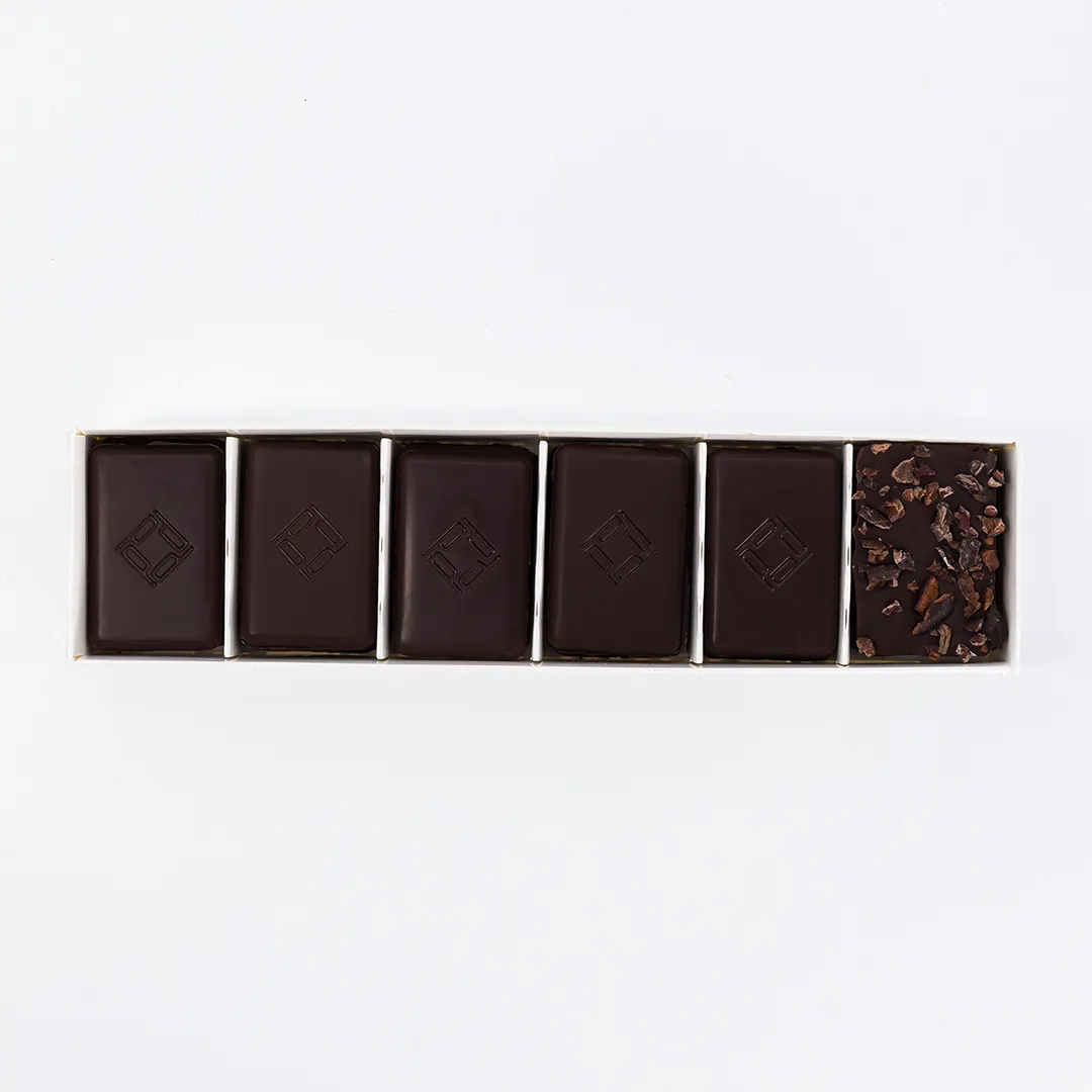 PLAQ Nano boîte découverte 45 chocolat noir 6 arômes