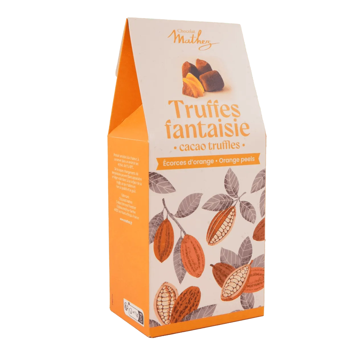 Mathez Natural étui truffes cacao fantaisie 200g