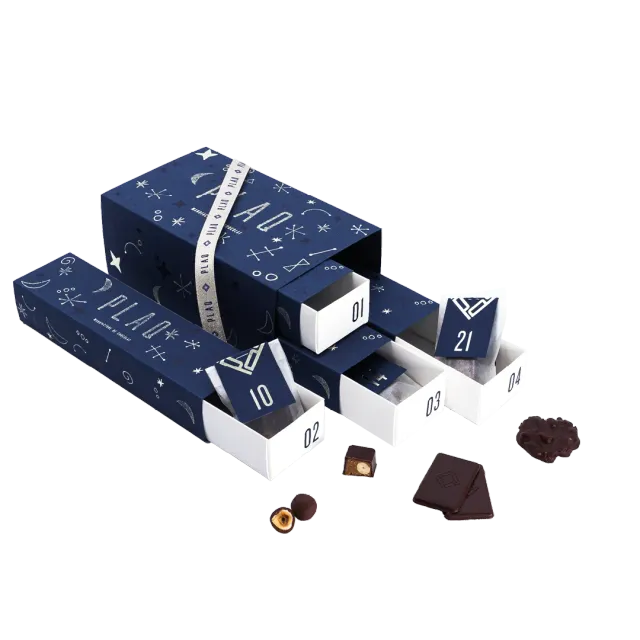 PLAQ Calendrier de l'Avent chocolat 24 jours édition limitée