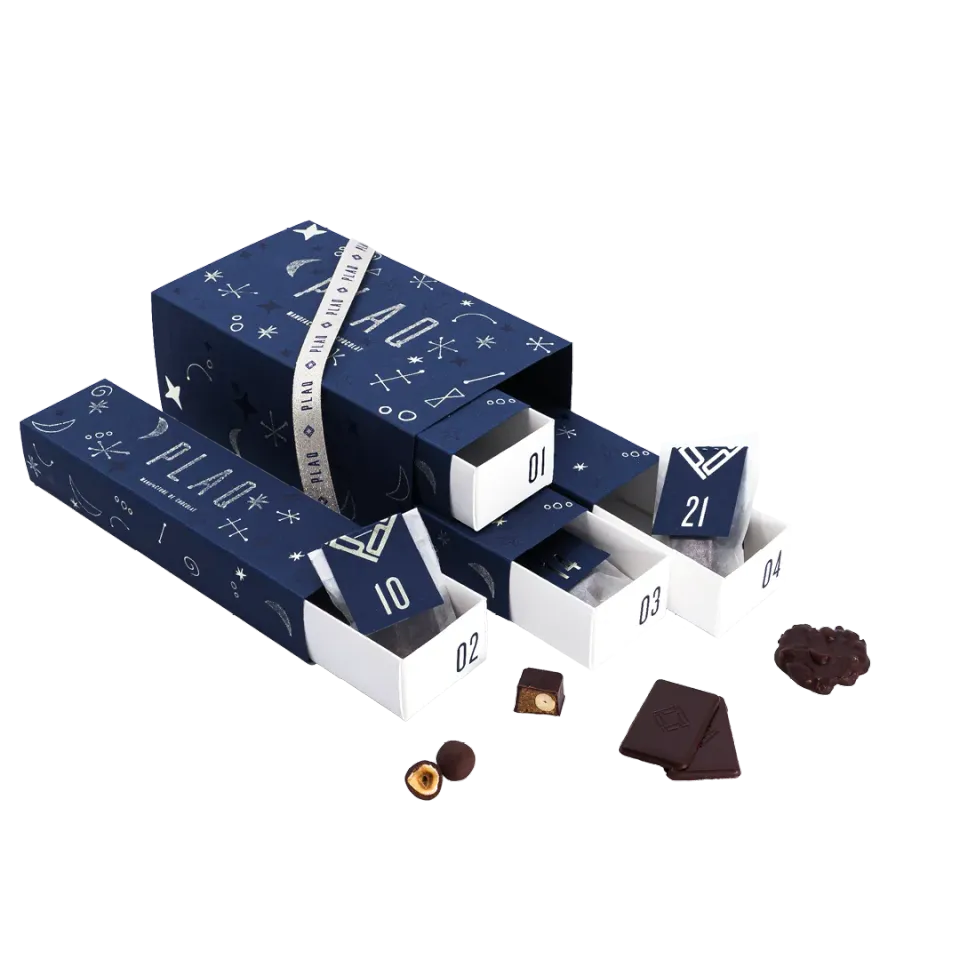 PLAQ Calendrier de l'Avent chocolat 24 jours édition limitée