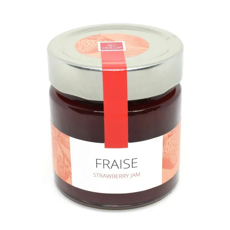 Des Lis Chocolat confiture de fraise pot 300g fruitée