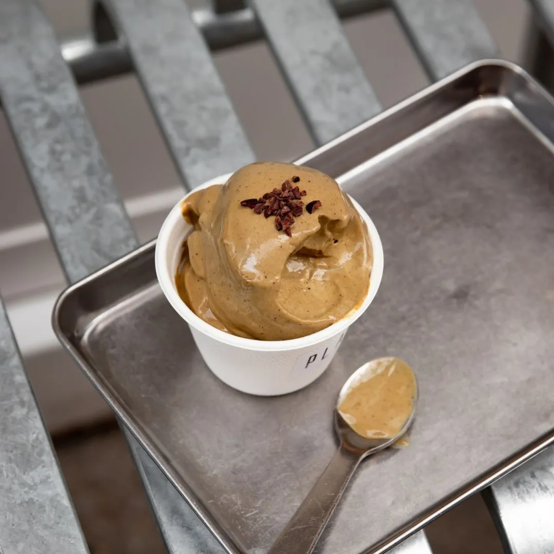 Plaq sorbet pistaches Bronte glace artisanale