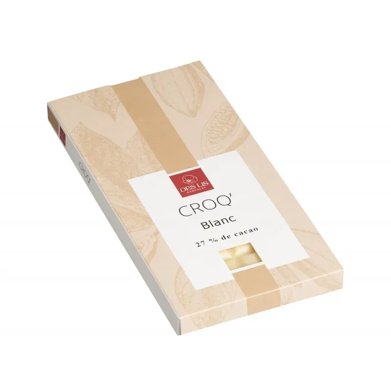 Des Lis Chocolat tablette chocolat blanc 27% cacao 100g doux