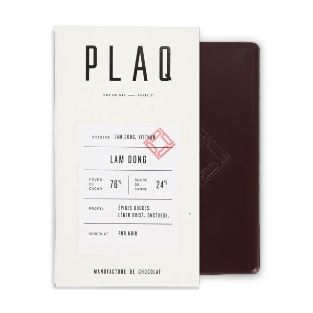 PLAQ Lam Dong 76% tablette noir Vietnam épicé