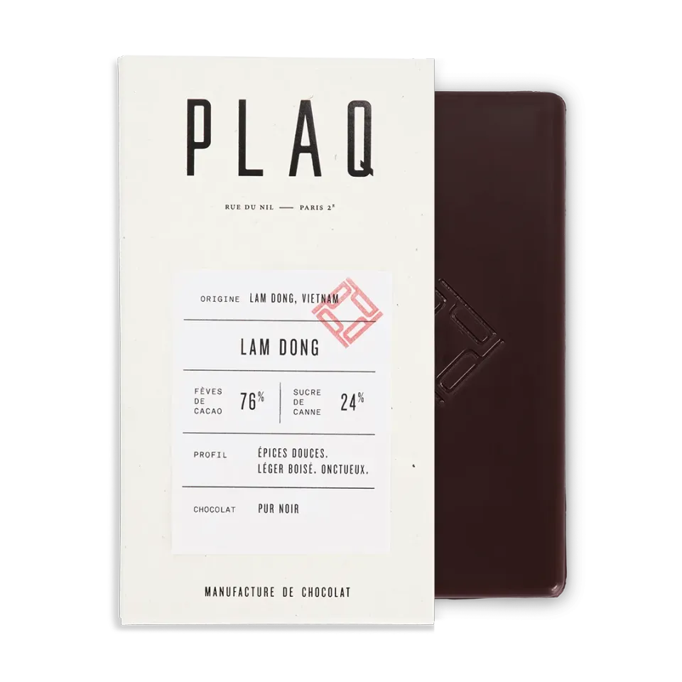 PLAQ Lam Dong 76% tablette noir Vietnam épicé