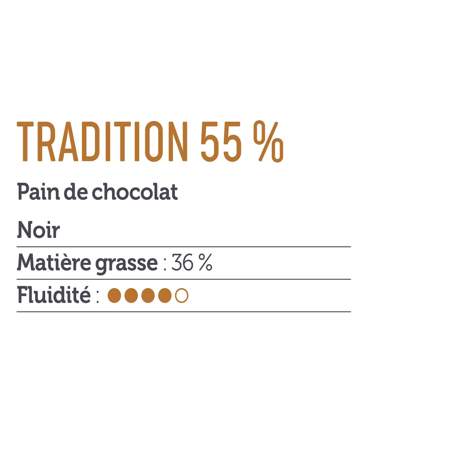 Cémoi Tradition 55% chocolat couverture noir 2,5 kg