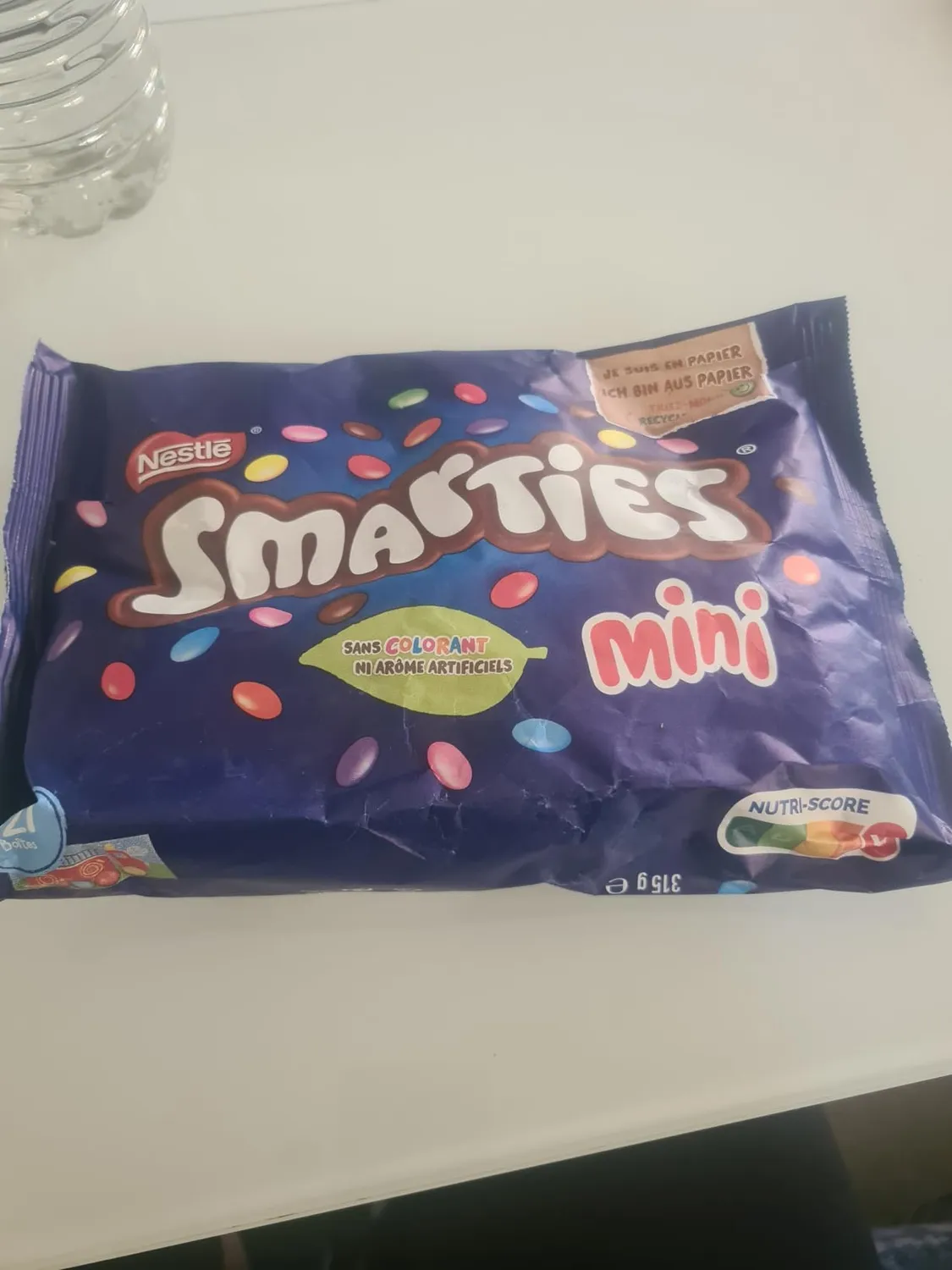 Smarties Mini bonbons chocolat au lait 315g familial colorés naturels