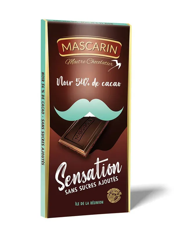 Mascarin Allégés chocolat noir sans sucres 54%