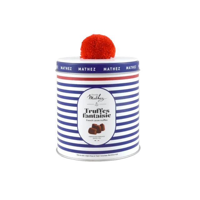 Mathez Navy boîte métal truffes fantaisie 250g cacao