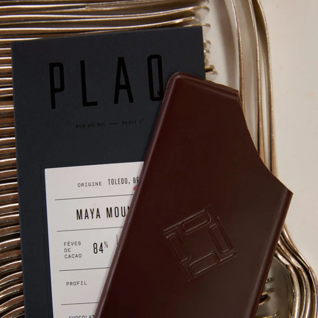 PLAQ Très Noir Tablette Chocolat 84% Maya Mountain