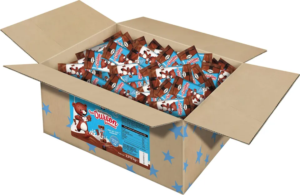 Cémoi Petit Ourson guimauve chocolat au lait vrac 230 pièces 2,9kg
