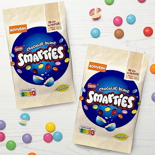 Smarties White billes chocolat blanc 250 g colorées