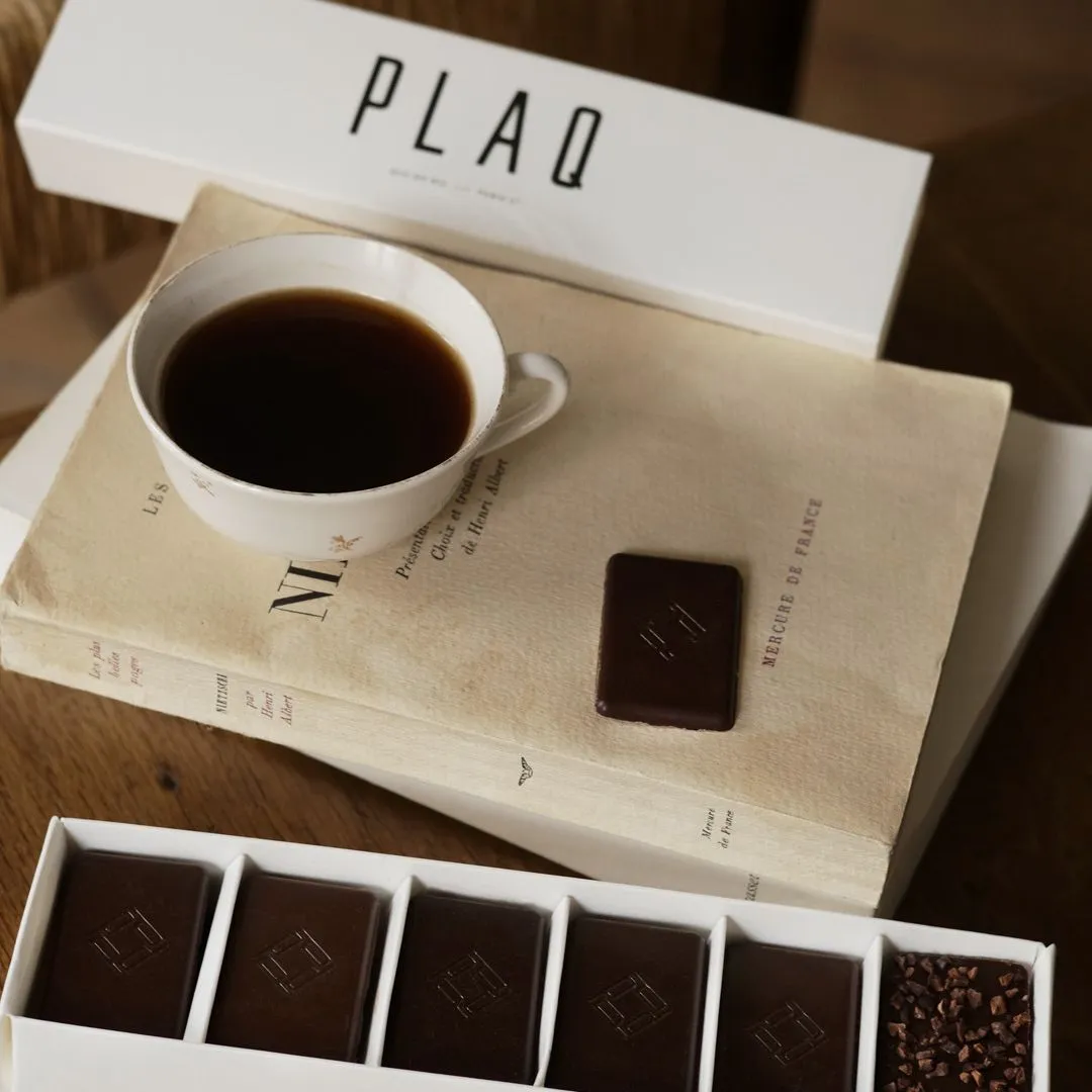 PLAQ Nano boîte découverte 45 chocolat noir 6 arômes