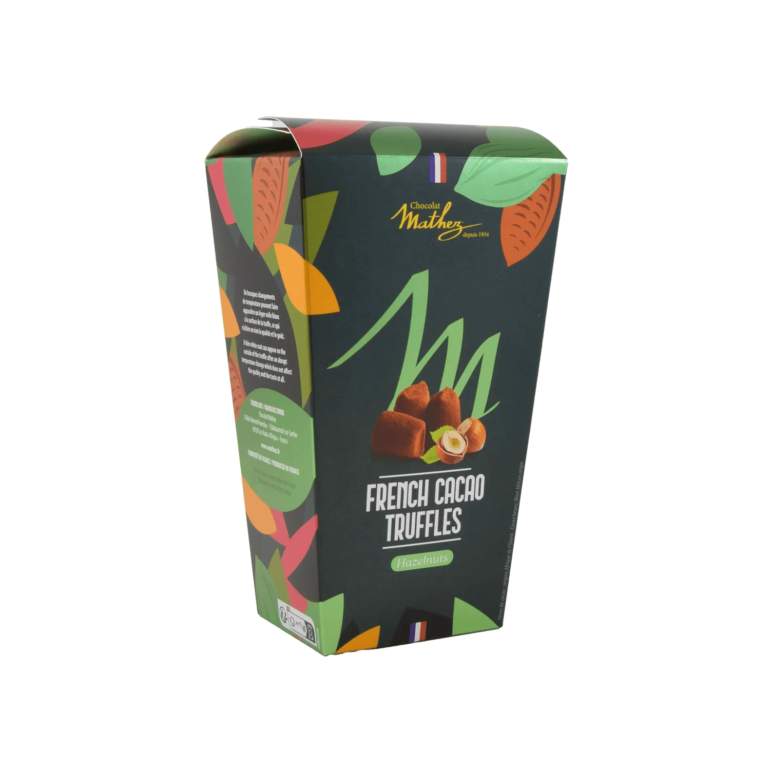 Chocolat Mathez Cocoa Box truffes cacao 250g fantaisie