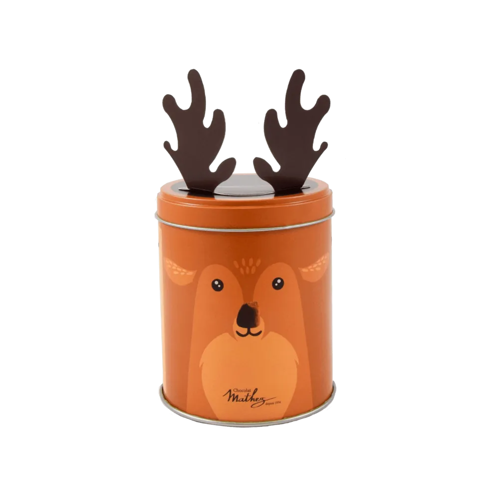 Chocolat Mathez Animaux boîte truffes 100g métal