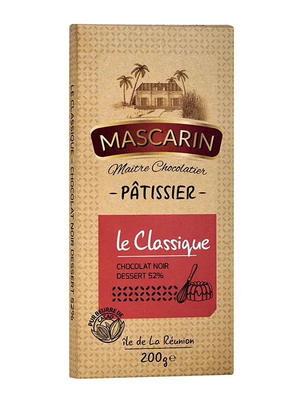 Mascarin Desserts chocolat noir pâtissier 52% cacao