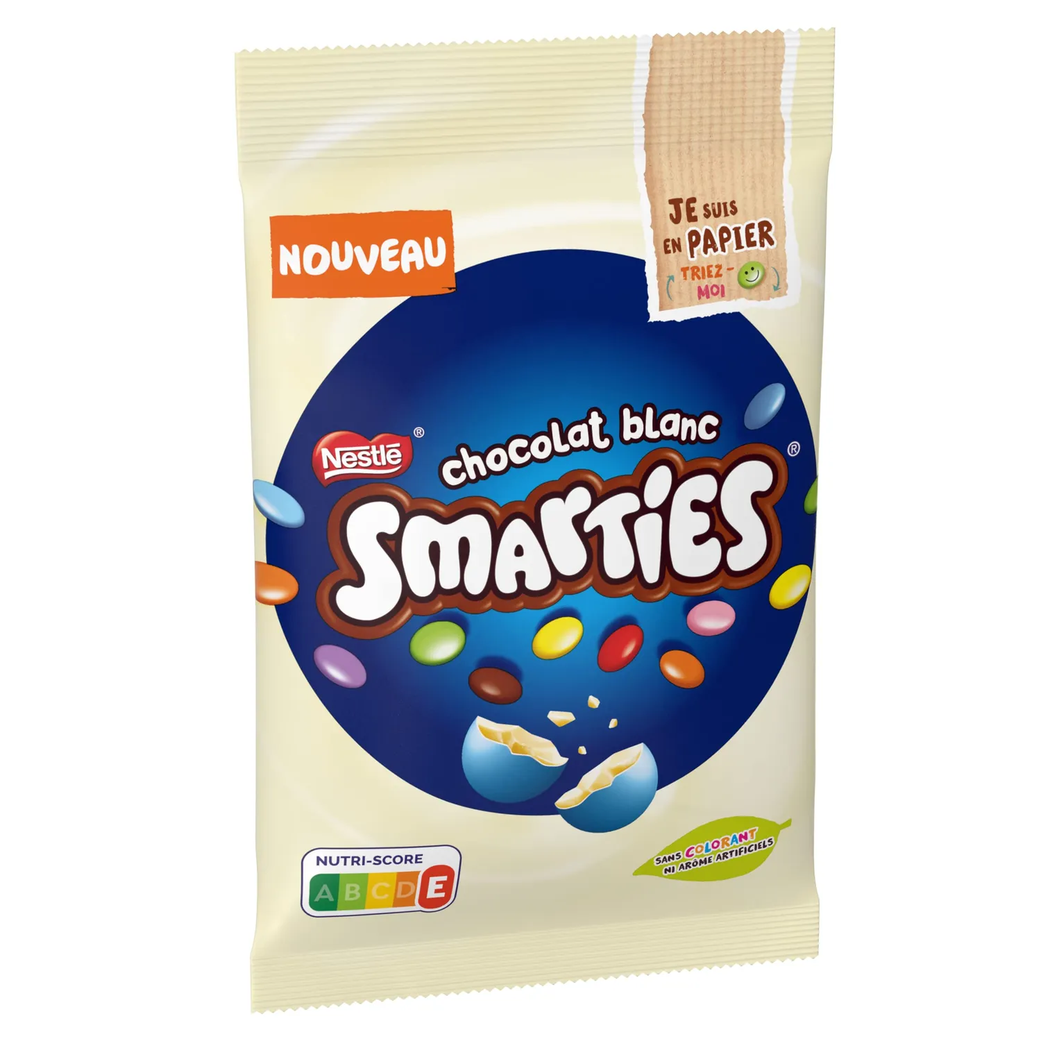Smarties White billes chocolat blanc 250 g colorées