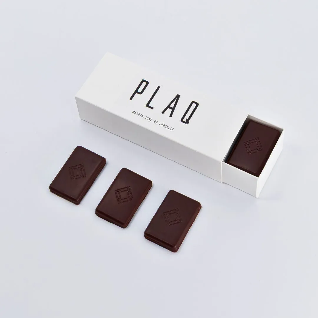PLAQ Boîte 32 Nano Plaq chocolat très noir 84% 4 origines