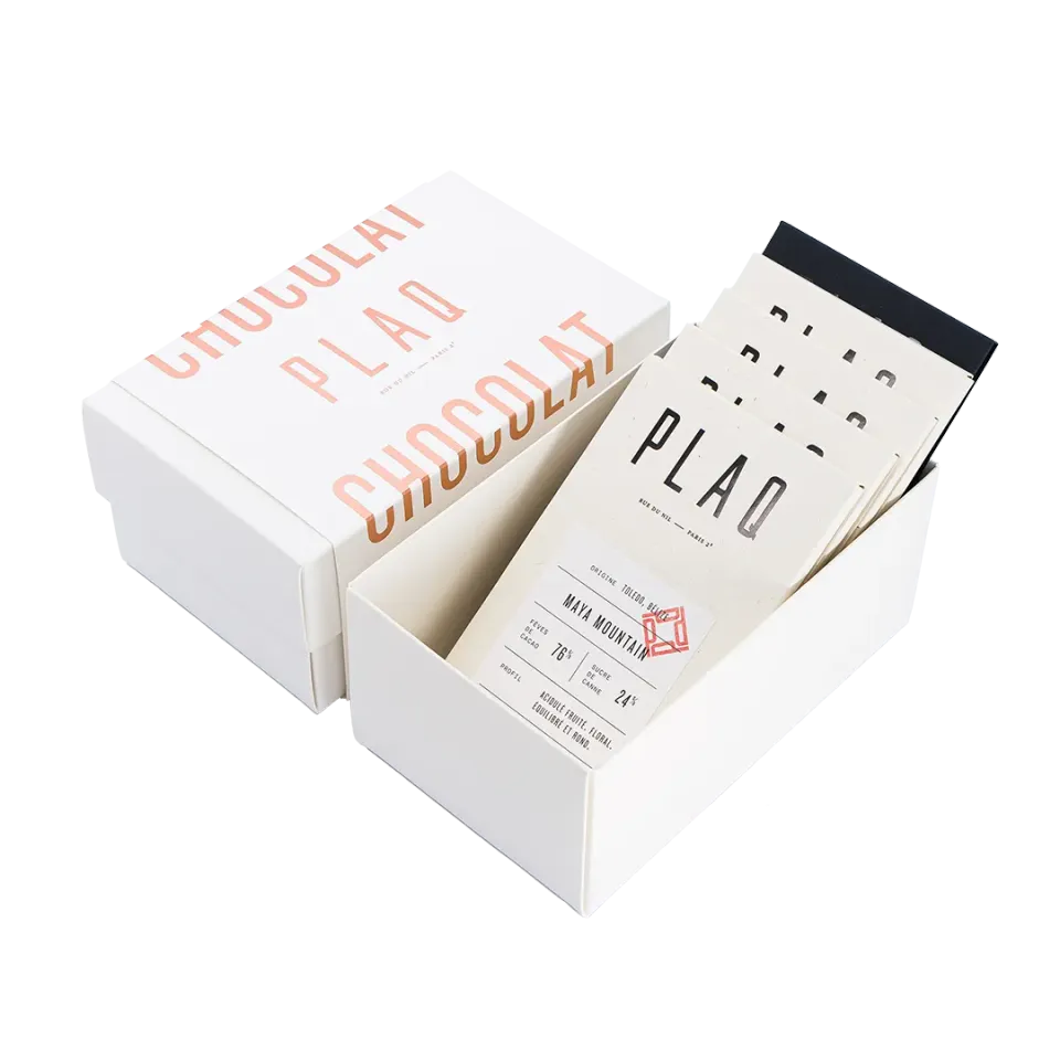 Plaq Libre coffret découverte 5 tablettes chocolat noir