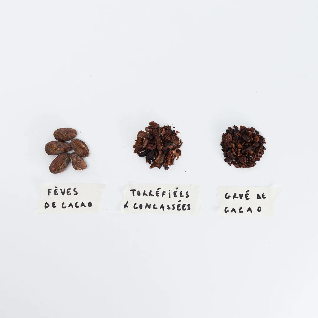 PLAQ grué de cacao éclats fèves torréfiées