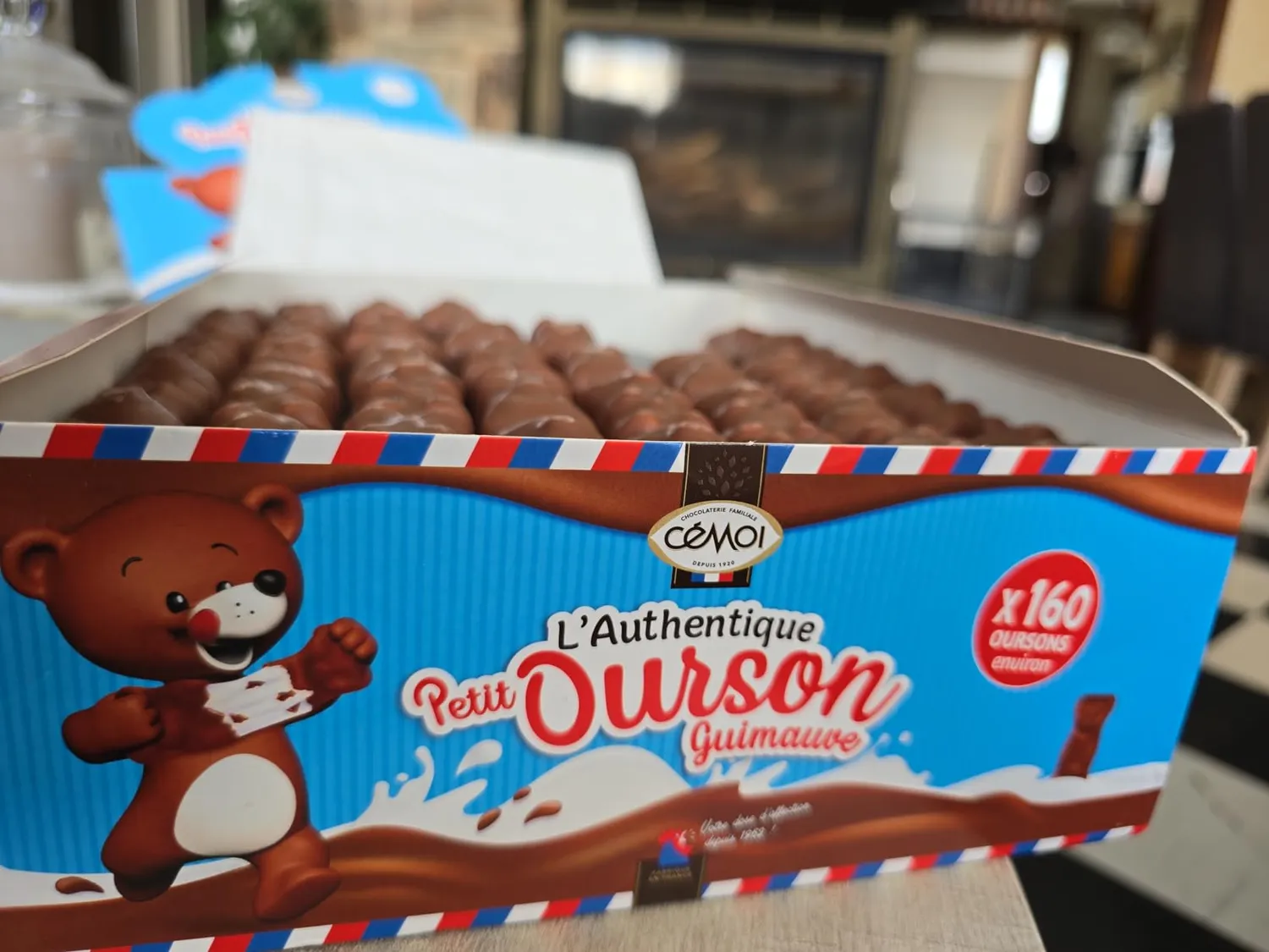 Cémoi Petit Ourson guimauve chocolat au lait 160 pièces 1,49 kg