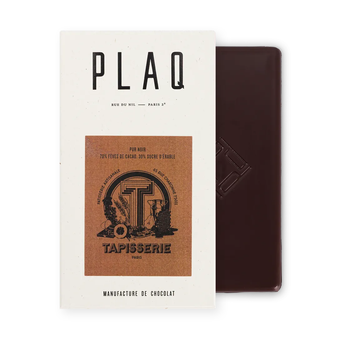 Plaq Noir Maya Mountain Sucre Érable tablette 70%