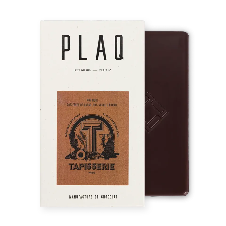 Plaq Noir Maya Mountain Sucre Érable tablette 70%