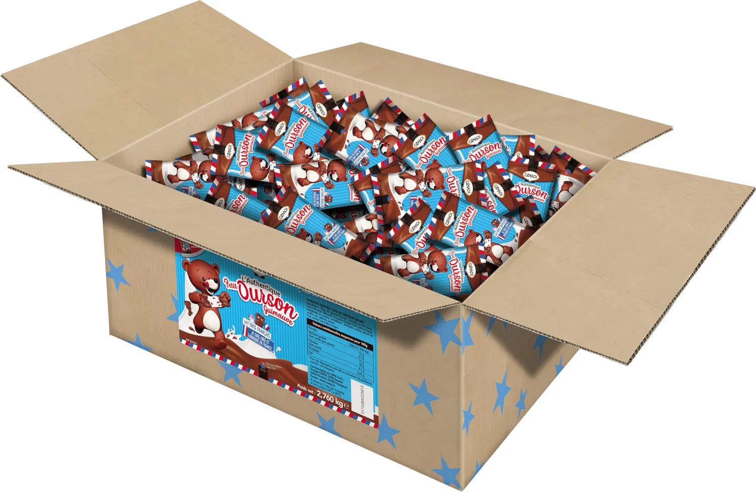 Cémoi Petit Ourson guimauve chocolat au lait 80 pièces 920g