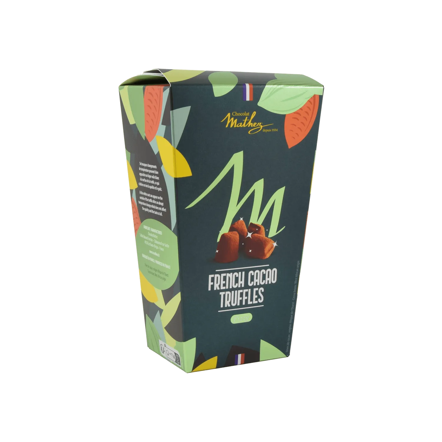 Chocolat Mathez Cocoa Box truffes cacao 250g fantaisie