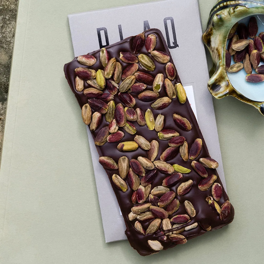 PLAQ Kamili Pistaches tablette chocolat noir