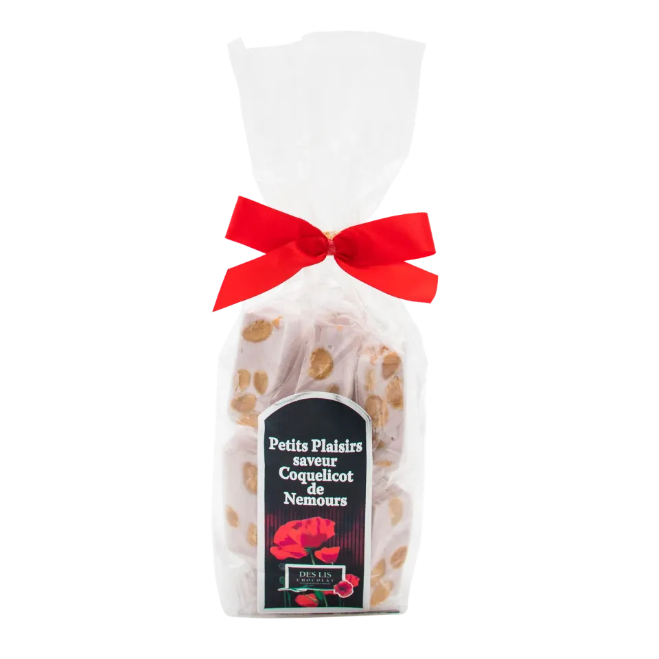 Des Lis Chocolat Coquelicot de Nemours nougat 125g tendre