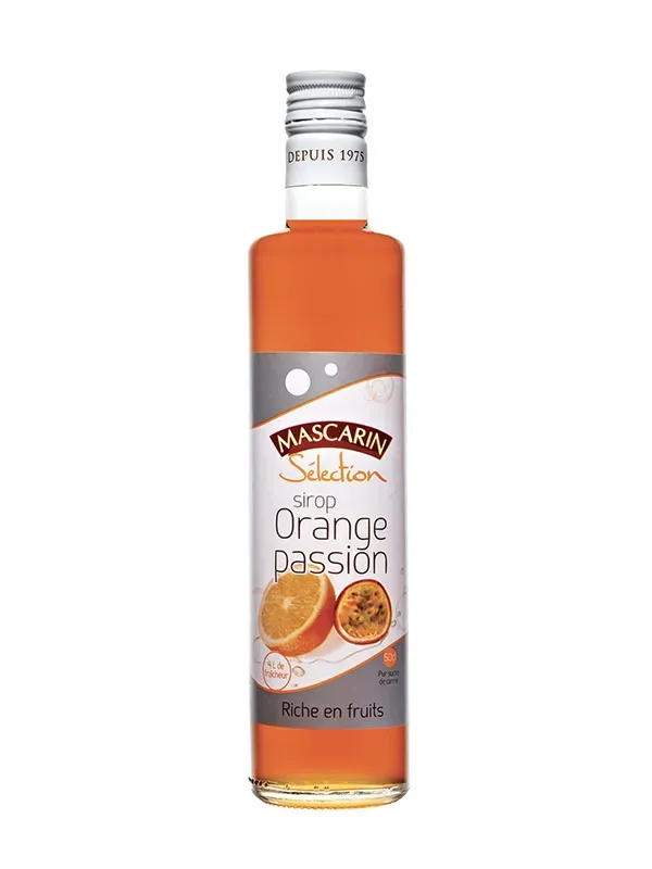 Mascarin Sélection orange passion sirop cocktail